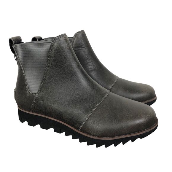 NEW Sorel Harlow Chelsea Booties in Quarry NL334-052 Women's Size 5.5 - Picture 1 of 7